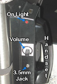 Jetson handset closeup light